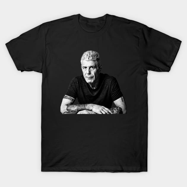 anthony bourdain T-Shirt by wallofgreat